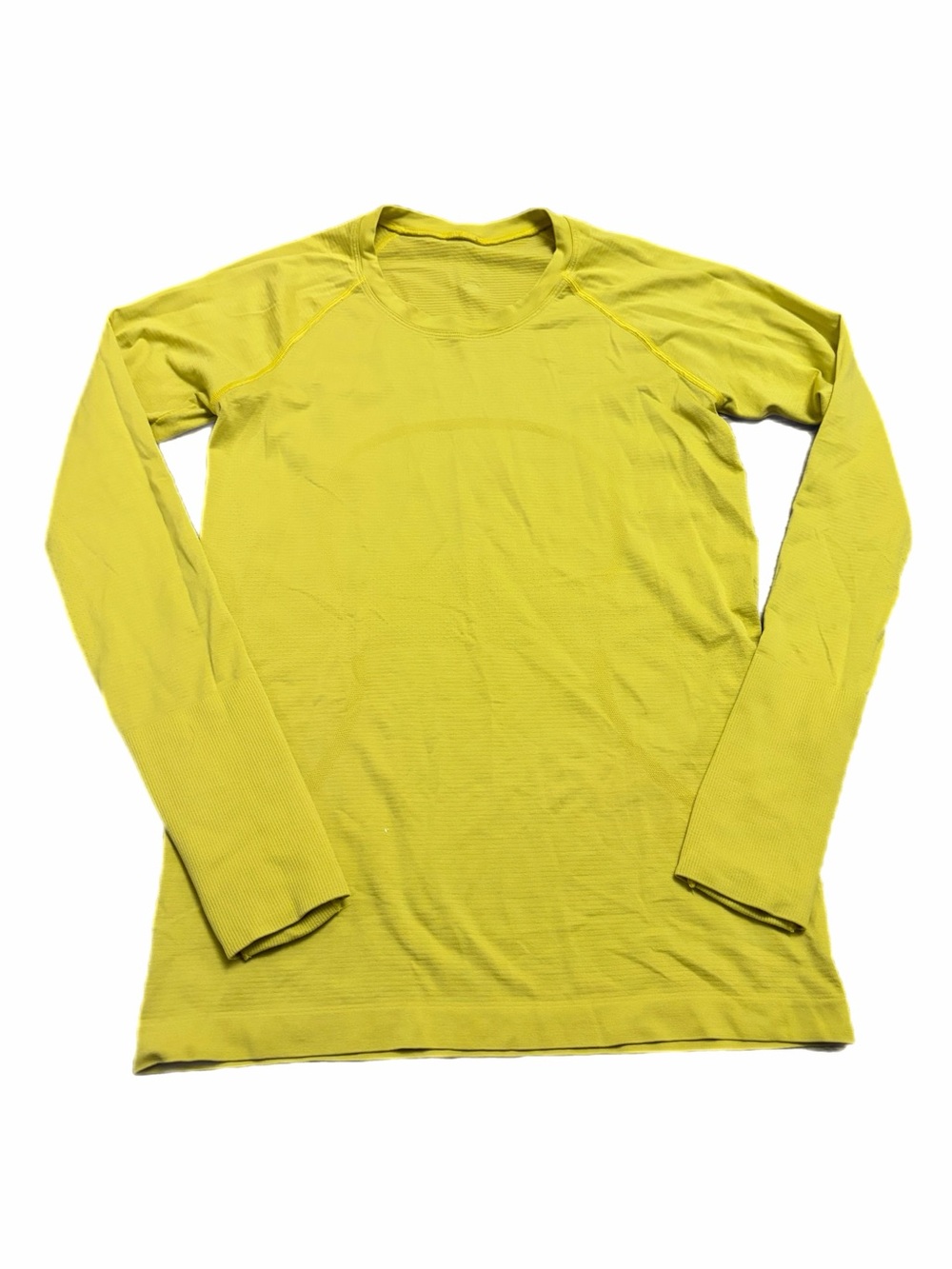 Lululemon Swiftly Tech Long Sleeve Shirt 2.0 *Hip Length (Sonic Yellow) Size 8